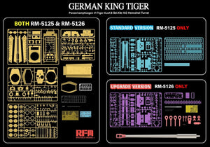 Rye Field Model 5125 German King Tiger Ausf.B Sd.Kfz.182 Henschel Turret 1/35 – zdjęcie 5