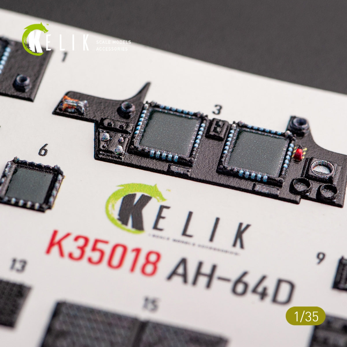 KELIK K35018 AH-64D APACHE INTERIOR 3D DECALS FOR TAKOM KIT 1/35 – image 7