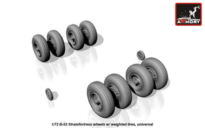 Armory Models AW72316 B-52 Stratofortress wheels w/ weighted tires 1/72 – obrázek 3