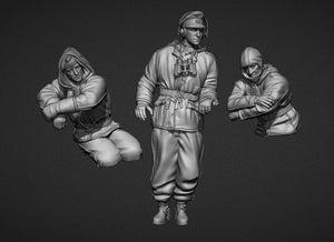 Panzer Art FI35-100 German Winter turret crew (PzIII &amp;amp; PzIV tanks) 1/35