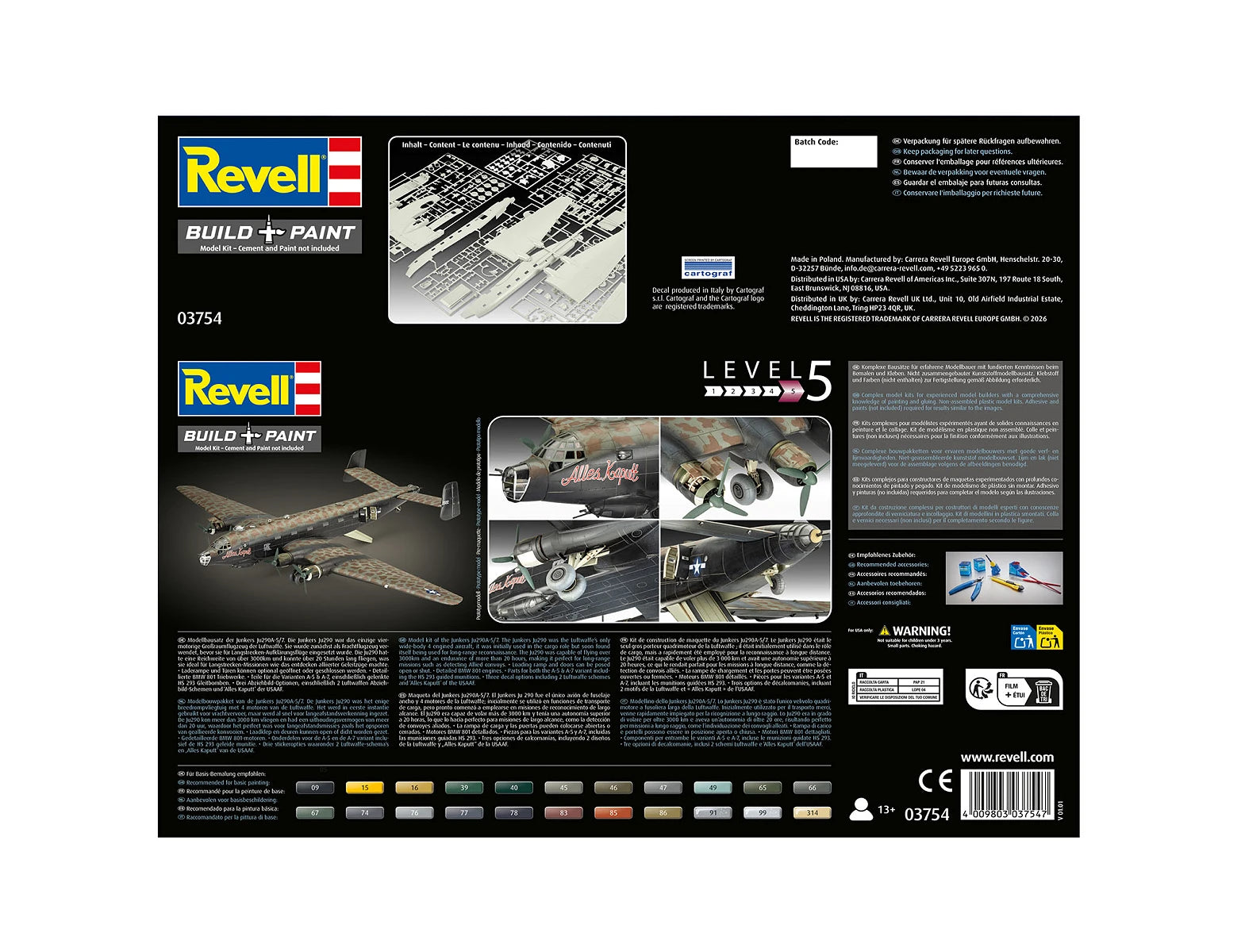 Revell 03754 Junkers Ju 290 A-5 &amp;quot;Seeadler&amp;quot; 1/72 – image 9