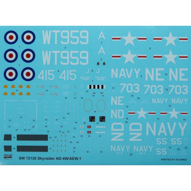 Sword 72126 AD-4W/AEW.1 1/72 – obrázek 4