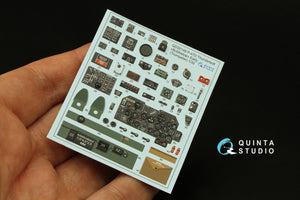 Quinta Studio QD32148 P-47D Thunderbolt Bubbletop Early 3D-Printed &amp;amp; colored Interior on decal paper (Trumpeter) 1/32 – imagen 2