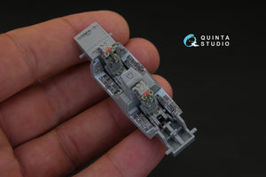 Quinta Studio QD72025 F-14A 3D-Printed &amp;amp; colored Interior on decal paper (for GWH kit) 1/72 – immagine 8