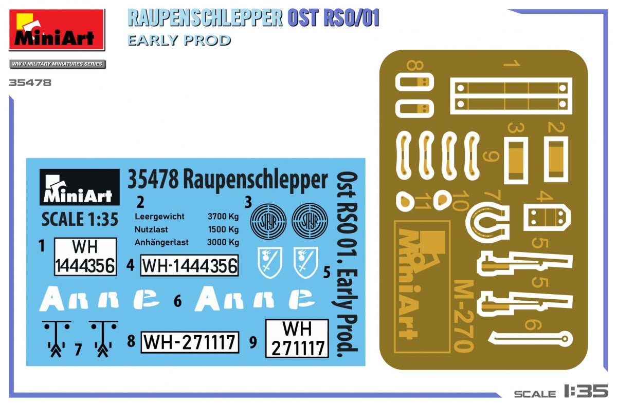 Miniart 35478 RAUPENSCHLEPPER OST RSO/01. EARLY PROD 1/35 – image 2