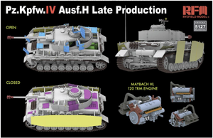 Rye Field Model 5127 Sd.Kfz.161/1 Panzerkampfwagen IV Ausf. H Late Production (w/engine &amp;amp; workable track links) 1/35 – obrázek 3