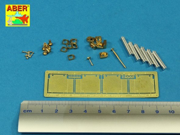 Aber 35L-196 Barrels for British WWI Tank Mk.I Female or 0.303 Vickers gun x 4 8mm Hotchkiss m.1909 x 1 1/35 – image 2