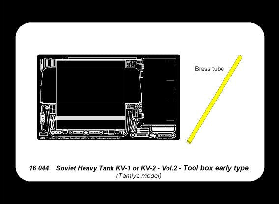 Aber 16044 Russian Heavy Tank KV-1 or KV-2 vol 2 - Tool boxes early 1/16 – imagen 8