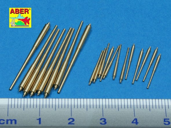 Aber 350L-45 Set of barrels 203mm x 8; 105mm x 12 for Prinz Eugen class crusies 1/350 – image 2