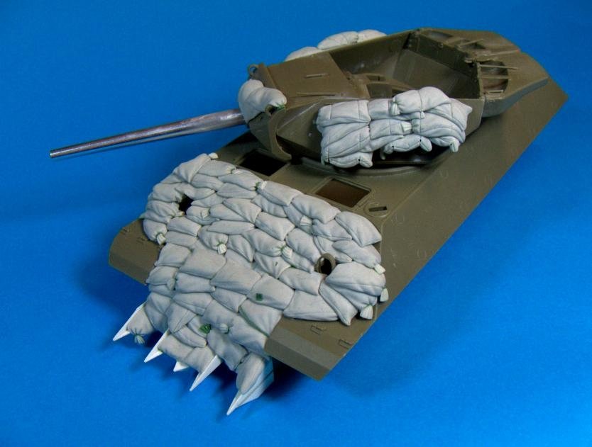 Panzer Art RE35-175 “Heavy” sand armor for M10 “Wolverine” tank destroyer 1/35 – Bild 4