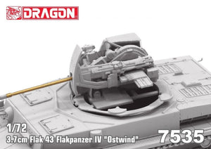 Dragon 7535 3.7cm FlaK 43 Flakpanzer IV &amp;quot;Ostwind&amp;quot; 1/72 – obrázek 5