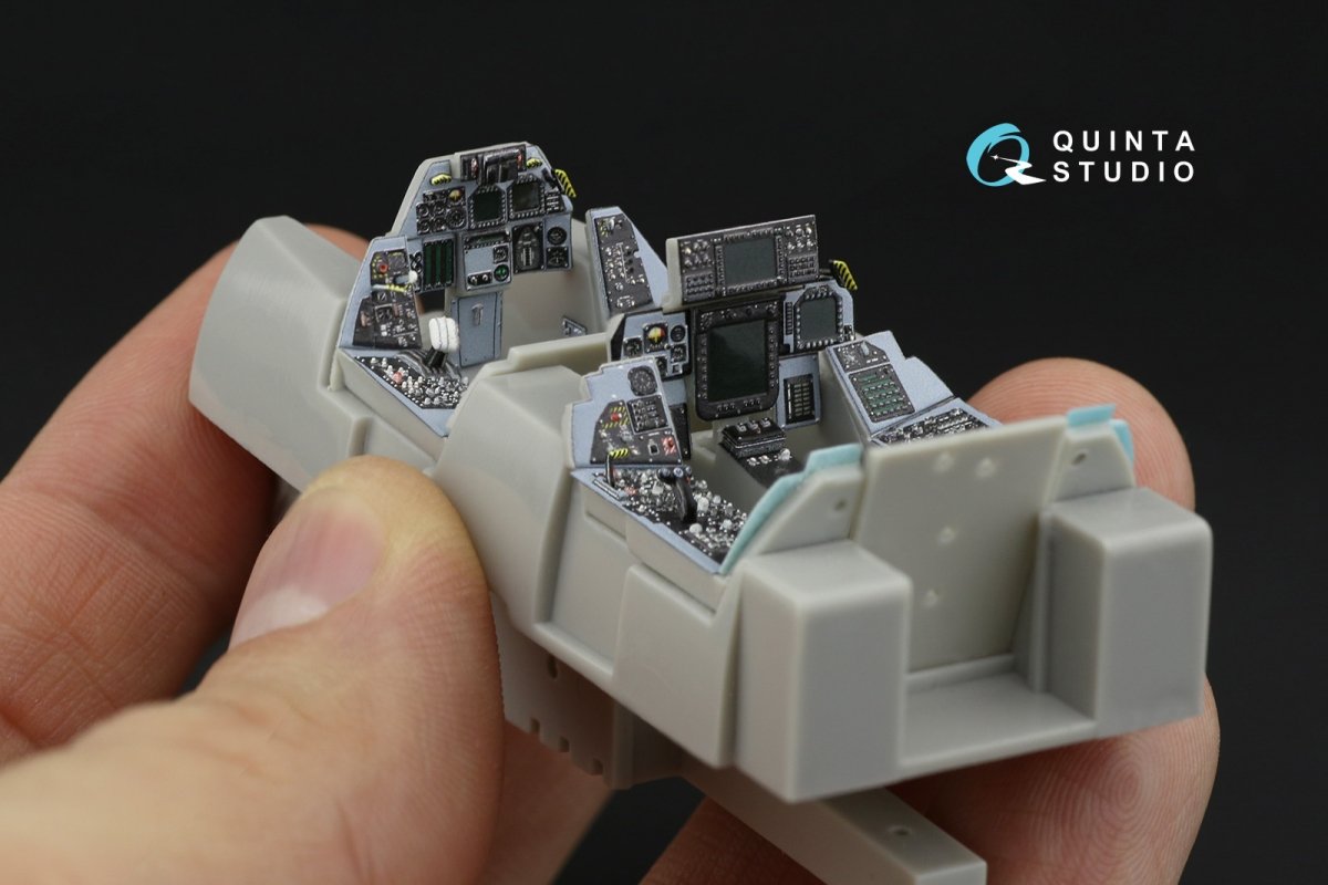 Quinta Studio QD48180 F-14D 3D-Printed &amp;amp; colored Interior on decal paper (Hasegawa) 1/48 – image 3