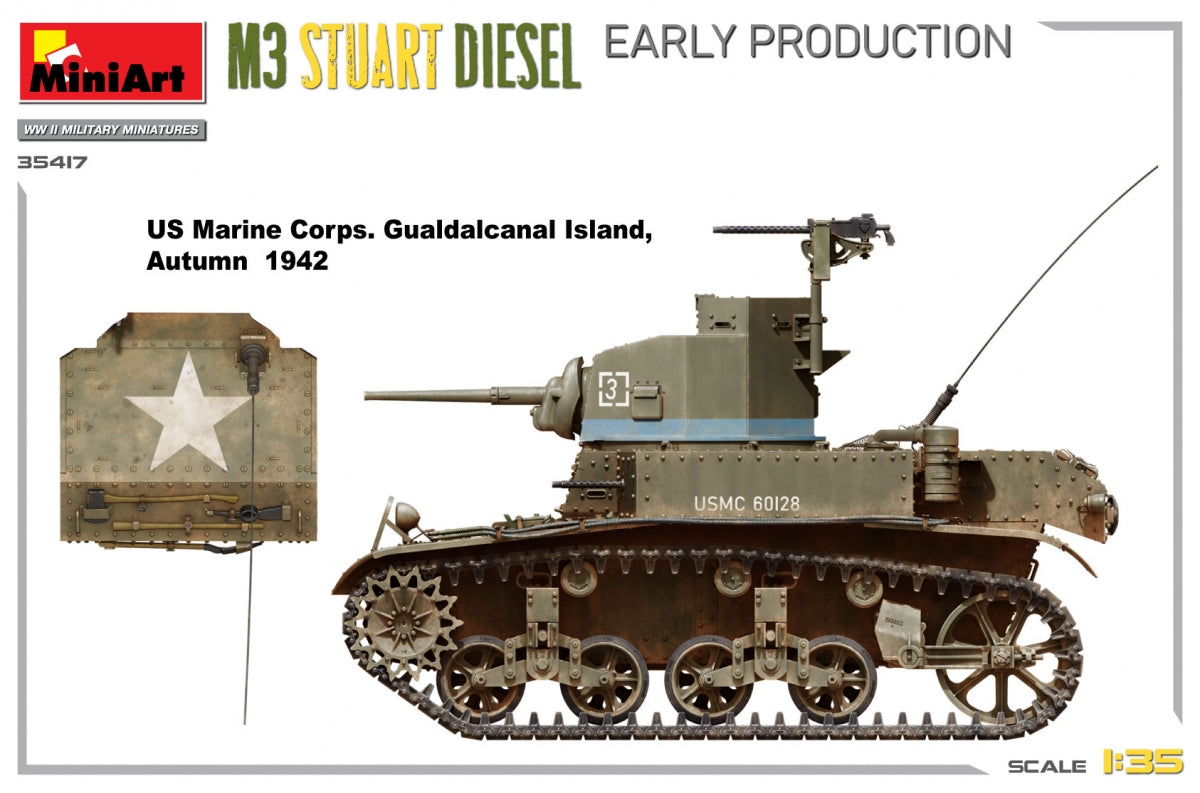 MiniArt 35417 M3 Stuart Diesel Early Production 1/35 – image 5