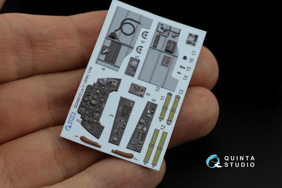 Quinta Studio QD48015 La-11 3D-Printed &amp;amp; colored Interior on decal paper (ARK) 1/48 – obrázek 4