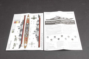 Trumpeter 05776 German Cruiser Admiral Hipper 1941 1/700 – image 3