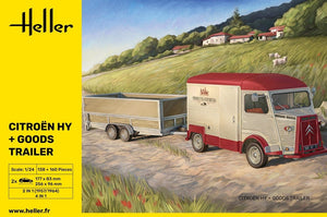 Heller 50331 Citroen HY + Goods Trailer 1/24 – image 2