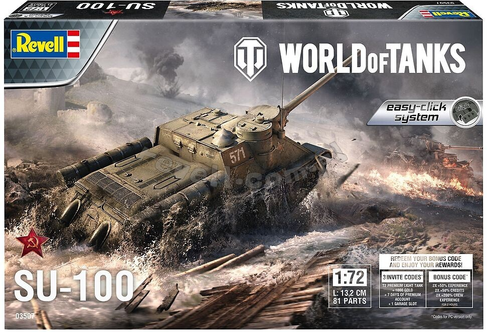 Revell 03507 SU-100 "Easy Click" World of Tanks 1/72