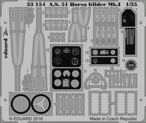 Eduard 33154 AS 51 Horsa Glider Mk. And 1/35 BRONCO