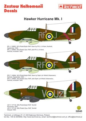 Techmod 32045 - Hawker Hurricane I 1/32 – image 2