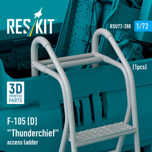 RESKIT RSU72-0288 F-105D &amp;quot;Thunderchief&amp;quot; access ladder (1 pcs) (3D Printed) 1/72 – imagen 2