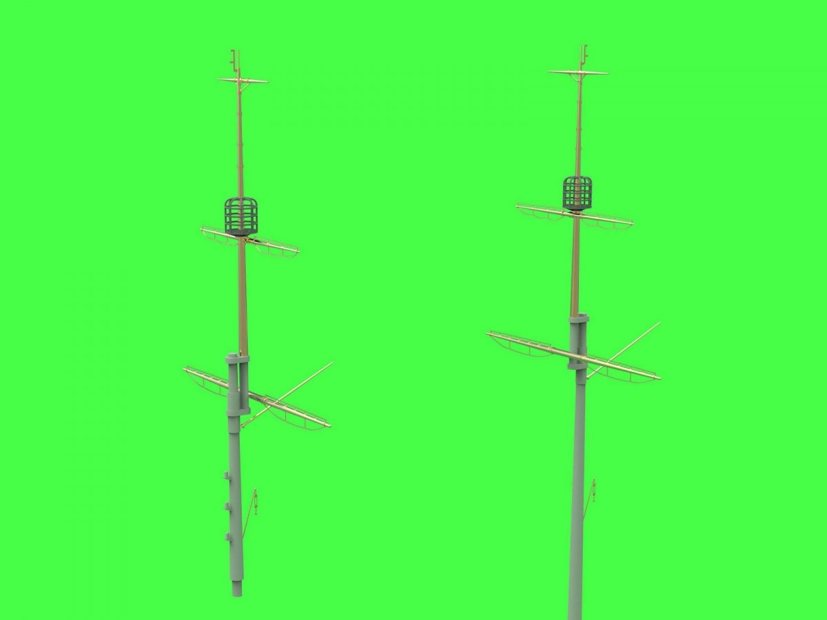 Master SM-350-117 SMS Viribus Unitis - masts, yards and other turned and resin parts set (for Trumpeter kit) 1/350 – image 5