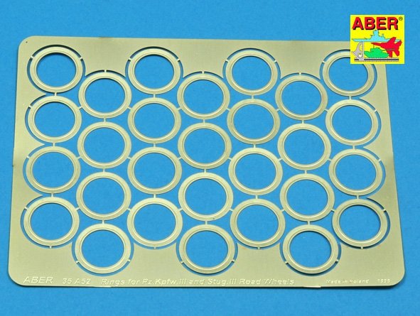 Aber 35A052 Rims between road wheels for Pz.III and Stug.III (1/35)