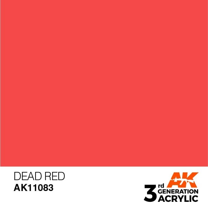AK Interactive AK11083 DEAD RED – STANDARD 17 ml 
