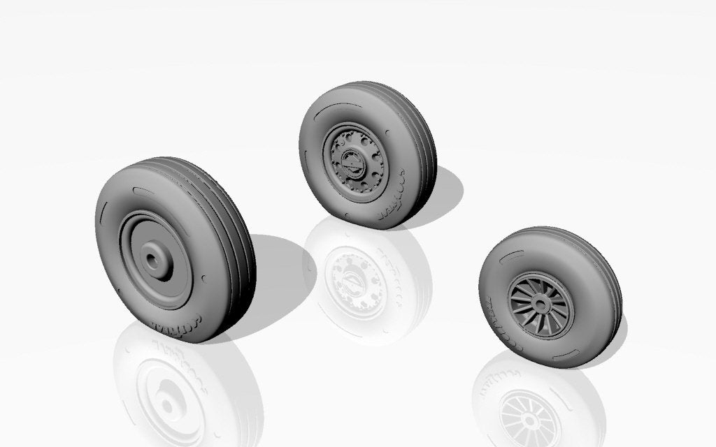 Armory Models AW48313 F-105 Thunderchief wheels w/ weighted tyres 1/48 – zdjęcie 3