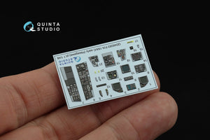 Quinta Studio QDS-48283 F/A-18A / C early 3D-Printed &amp;amp; colored Interior on decal paper (Hasegawa) (Small version) 1/48 – image 2