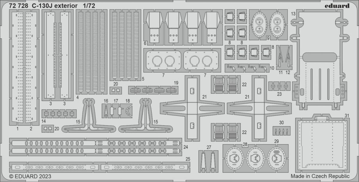 Eduard BIG72173 C-130J PART I ZVEZDA 1/72 – zdjęcie 3