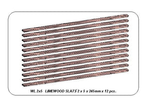 Aber WL2X5 Lattes de tilleul en bois 2x4x245mm x12 pièces. – image 3