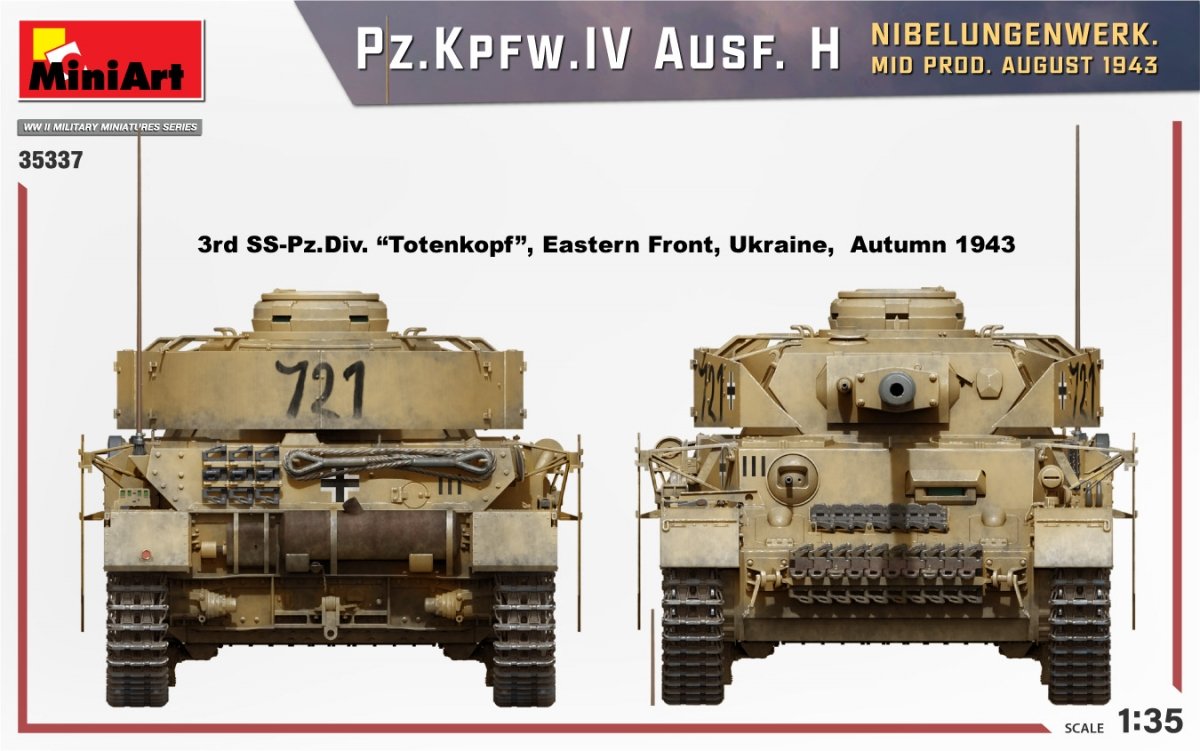 MiniArt 35337 Pz.Kpfw.IV Ausf. H NIBELUNGENWERK. MID PROD. AUGUST 1943 1/35 – image 4