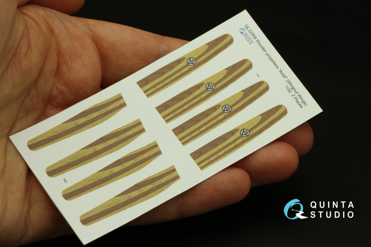 Quinta Studio QL32008 Wooden Propellers Axial (Wingnut Wings) 1/32 – image 3