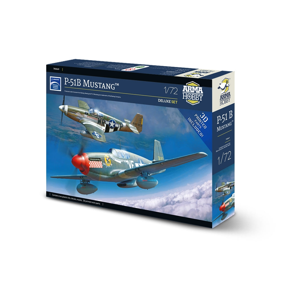 Arma Hobby 70069 P-51 B Mustang Deluxe Set 1/72