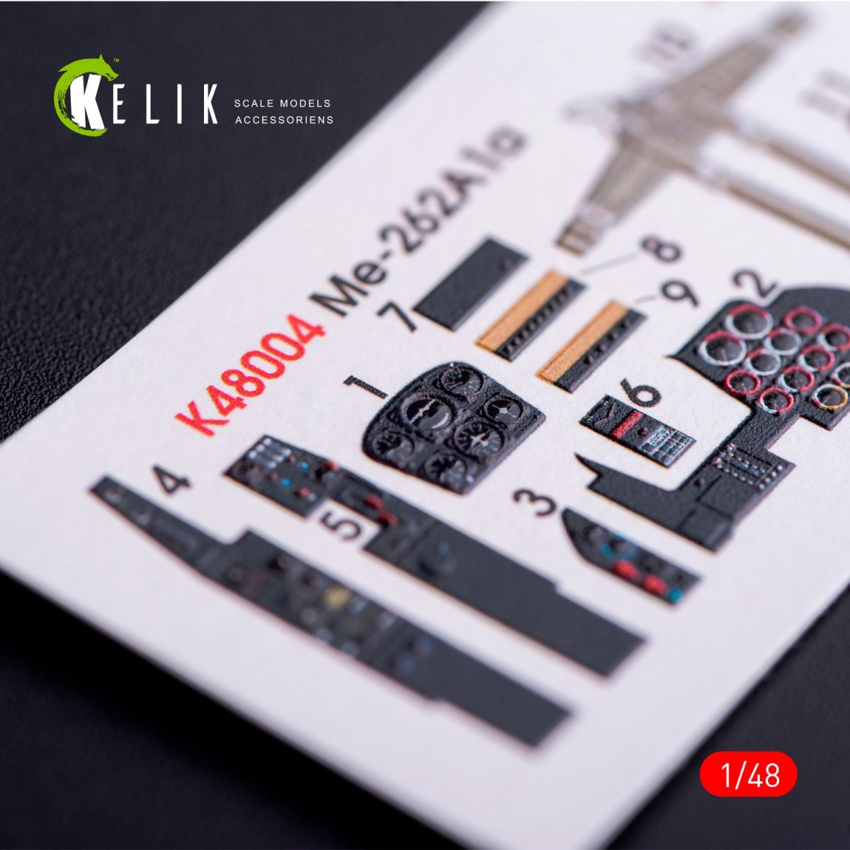 KELIK K48004 ME-262A1 INTERIOR 3D DECALS FOR TAMIYA KIT 1/48 – imagen 2