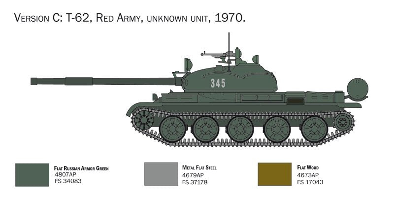 Italeri 7006 T-62 Russian Tank 1/72 – Bild 6