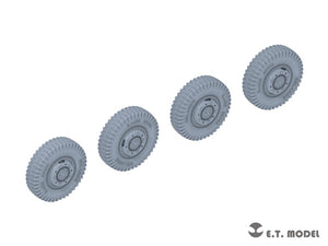 ET Model P35-101 WWII German Sd.Kfz.234 Small Diameter Weighted Wheels Type.1 1/35