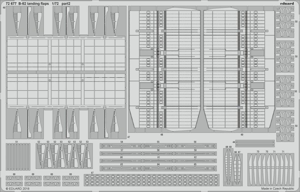 Eduard 72677 B-52 landing flaps 1/72 MODELCOLLECT – obrázek 3