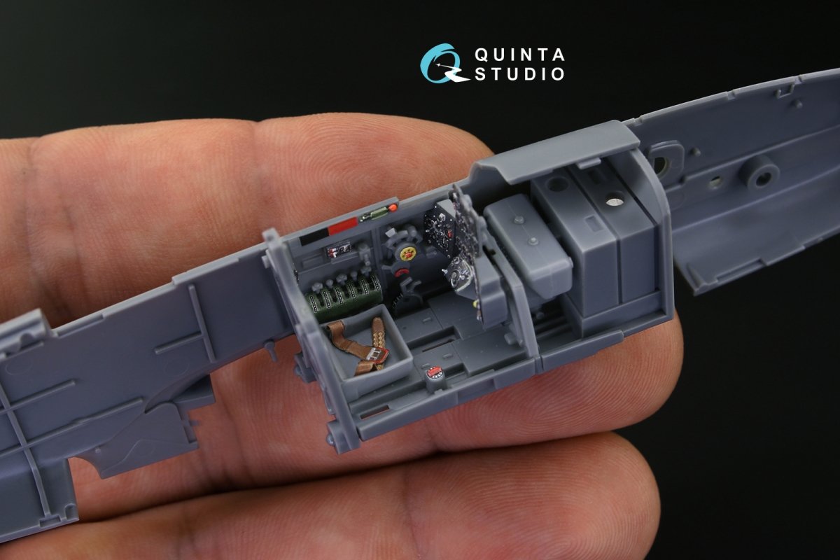 Quinta Studio QD48141 Ki-61-Id 3D-Printed &amp;amp; colored Interior on decal paper (Tamiya) 1/48 – Bild 4