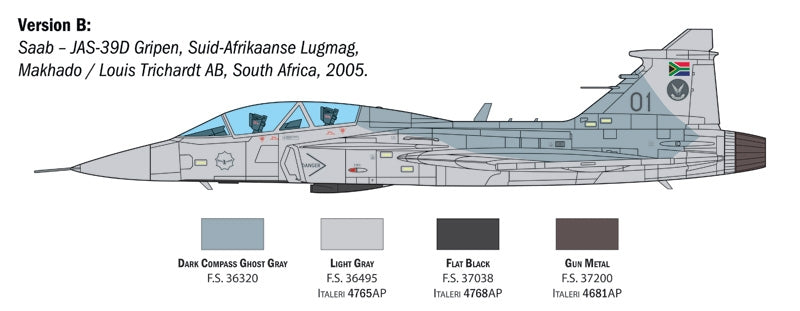Italeri 2664 JAS-39D GRIPEN TWIN SEATER 1/48 – immagine 7