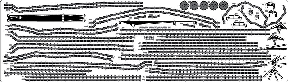 Pontos 37025FN IJN Musashi 1944 Detail up set Advanced Hinoki Tone Deck 1/350 – imagen 11