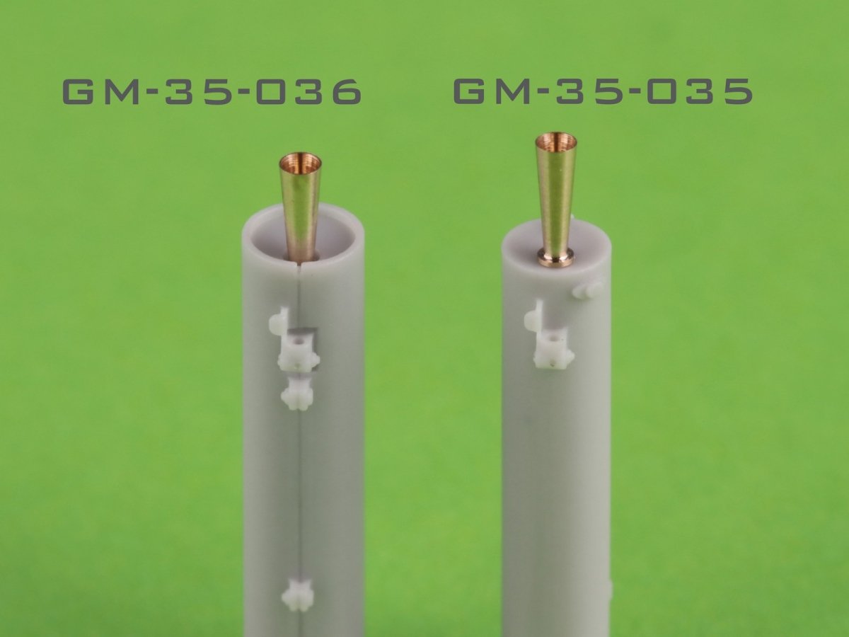 Master GM-35-036 Polish light tank 7TP - double turret - wz.30 heavy machine gun barrel (armored) and horn (for IBG set) 1/35 – image 4