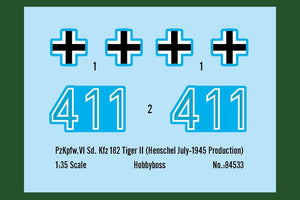 Hobby Boss 84533 Pz.Kpfw.VI Sd.Kfz.182 Tiger II (Henschel July-1945 Production) 1/35 – image 6