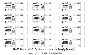 Trumpeter 00429 Modern US soldiers Logistics Supply Team 1/35 – immagine 2