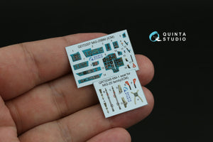 Quinta Studio QD72207 MiG-25BM 3D-Printed &amp; coloured Interior on decal paper (ICM) 1/72