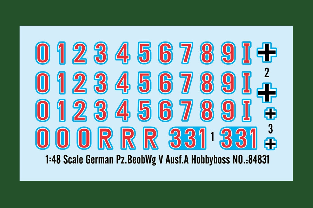 Hobby Boss 84831 German PzBeobWg V Ausf.A 1/48 – obrázek 3