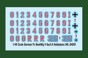 Hobby Boss 84831 German PzBeobWg V Ausf.A 1/48 – obrázek 3