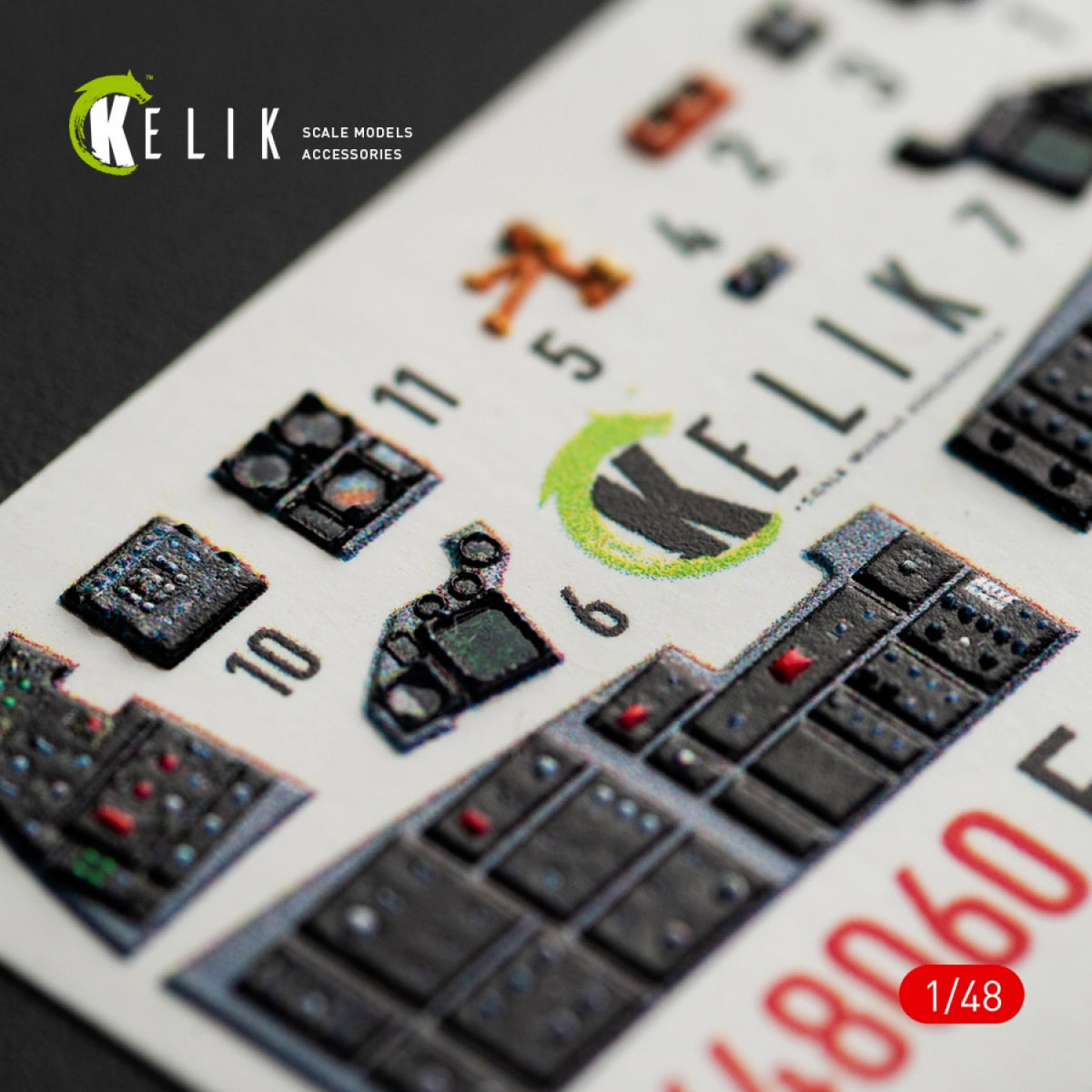 KELIK K48060 F-16E DESERT VIPERS BLOCK 60 INTERIOR 3D DECALS FOR KINETIC KIT 1/48 – image 4