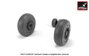Armory Models AW48319 F-111A/B/C/D Aardvark wheels w/ weighted tires 1/48 – obrázek 2