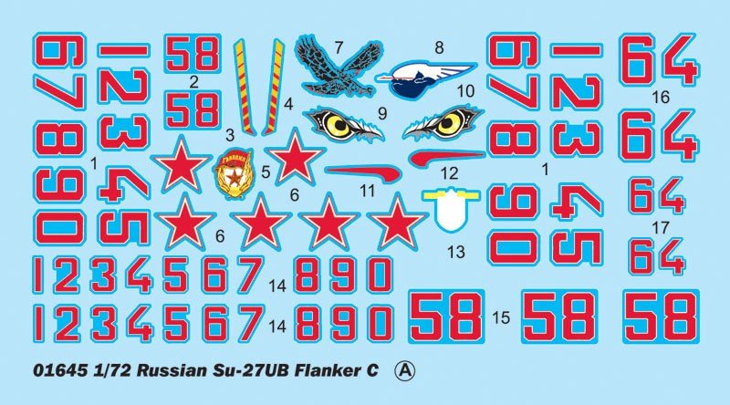 Trumpeter 01645 Russian Su-27UB Flanker C Fighter (1/72) – Bild 6